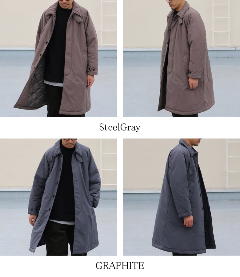 60/40クロス Sorona®Dupont 中綿 ステンカラーコート【送料無料
