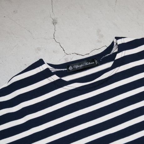 【RE PRICE / 価格改定】[AUD1822] BSQ度詰ボーダー天竺 C/N L/S Cutsew Upscape Audience