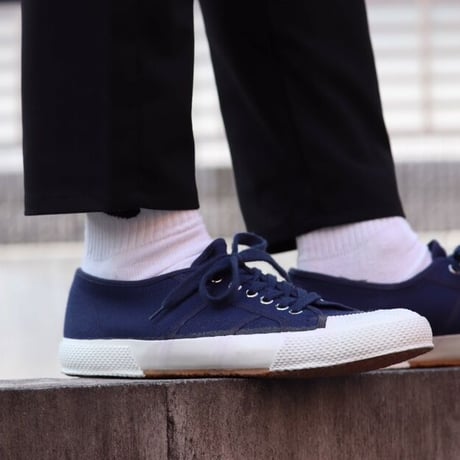 DEAD STOCK / 90-00s Italian Navy Sailor Shoes（イタリア セーラー シューズ ネイビー） [INS5220]