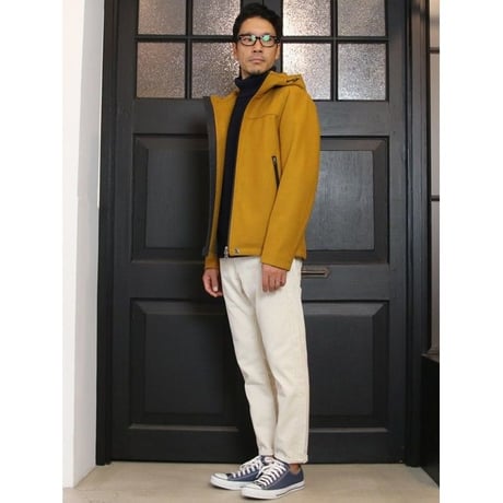 【RE PRICE/価格改定】[AUD1814] Upscape Audience ビックワッフルサドルショルダータートルネックニット
