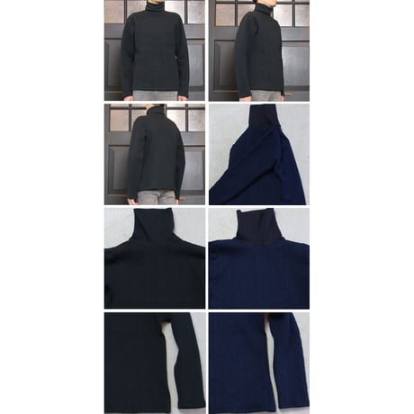 [AUD1811] Upscape Audience ケーブル裏毛タートルネック長袖スウェット