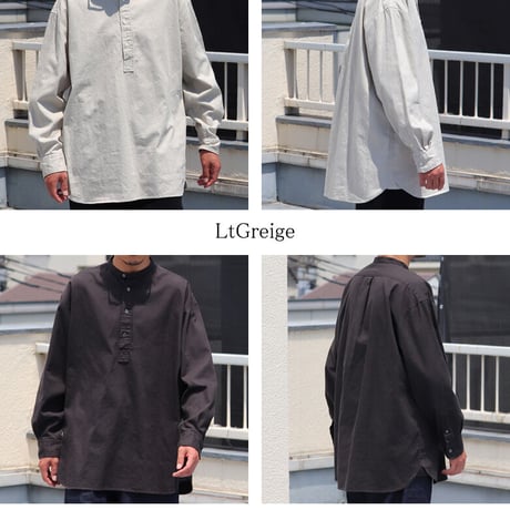6オンス オックスフォード プルオーバー 長袖 ボクシーシャツ【MADE IN JAPAN】『日本製』/ Upscape Audience [AUD6269]