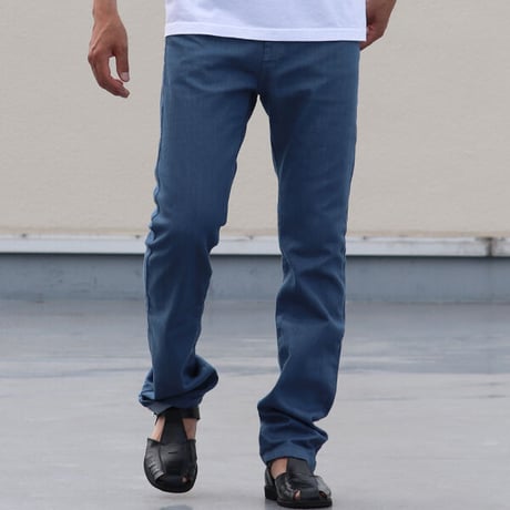 【価格改定】[AUD3303] Upscape Audience オーバーダイカラーデニムストレートタイトフィットパンツ