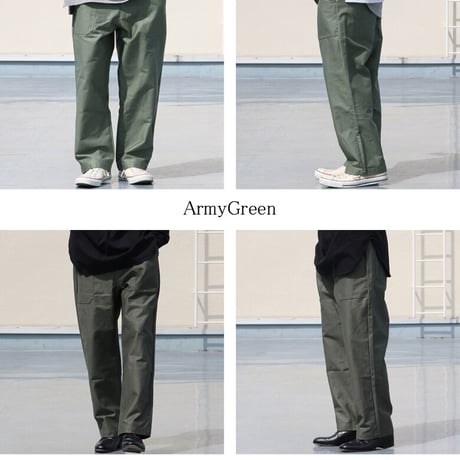グリストーンW ヨコムラバックサテン ベイカーワイドイージーパンツ【MADE IN JAPAN】/ Upscape Audience [AUD3504]