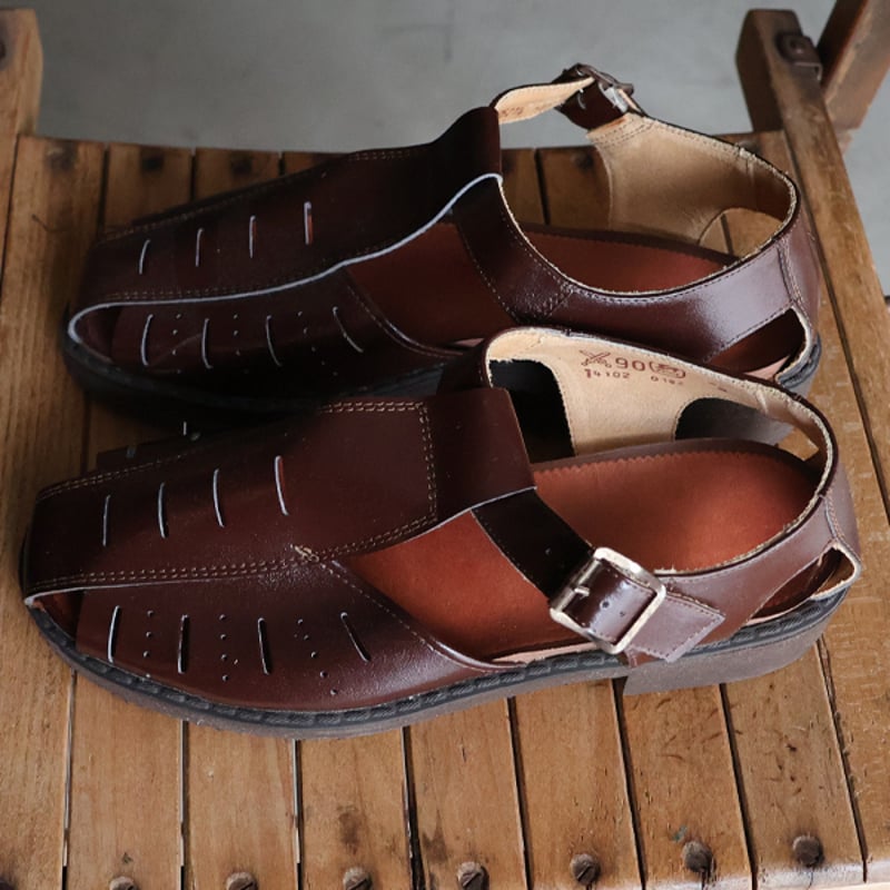 DEAD STOCK / CZECH MILITARY”GURKHA SANDAL” Brow