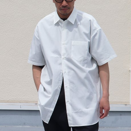 Nano-Wing®︎（ナノウィング）ブロード レギュラーカラー ボクシーAライン ハーフスリーブ【MADE IN JAPAN】/ Upscape Audience [AUD6287]
