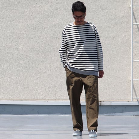 馬布ヴィンテージフィニッシュ（ホースクロス） ベイカー ワイドパンツ【MADE IN JAPAN】『日本製』/ Upscape Audience [AUD3492]