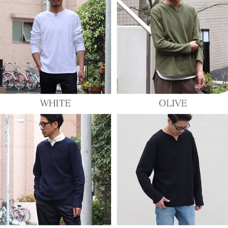 US ARMY サマーニット キーネック ニットソー【MADE IN JAPAN】『日本製』 / Upscape Audience [AUD6191]