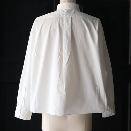 「遠州」7オンス チノクロス ボタンダウン ボクシー クロップド 長袖シャツ【MADE IN JAPAN】/ Upscape Audience [AUD6666]