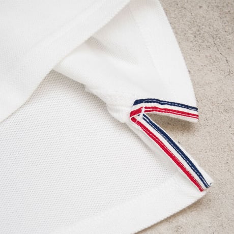 【RE PRICE/価格改定】[AUD1500] Upscape Audience 鹿の子3色ゾウ刺繍ワンポイントボタンダウンカラー半袖ポロシャツ