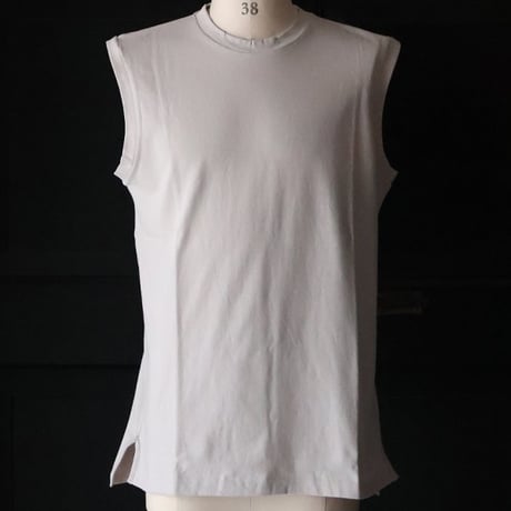 「丹後」度詰天竺（6オンス）サイドスリット ノースリーブ Tシャツ【MADE IN JAPAN】『日本製』/ Upscape Audience [AUD6512]
