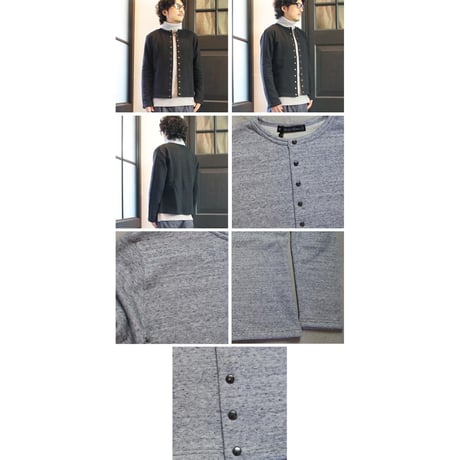 【RE PRICE/価格改定】[AUD2747] Upscape Audience ヘビーウェイト裏毛クルーネックスナップジャケット
