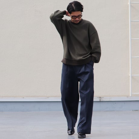 CAVE カツラギ 1タックワイドパンツ / Audience [AUD3526]