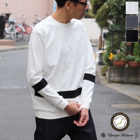 MVS天竺 切り替えライン セットイン スウェット【MADE IN JAPAN】『日本製』/ Upscape Audience [AUD6198]