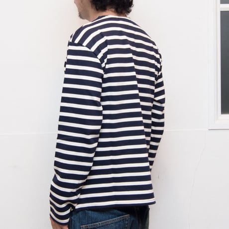 【RE PRICE / 価格改定】[AUD1822] BSQ度詰ボーダー天竺 C/N L/S Cutsew Upscape Audience