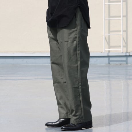 グリストーンW ヨコムラバックサテン ベイカーワイドイージーパンツ【MADE IN JAPAN】/ Upscape Audience [AUD3504]