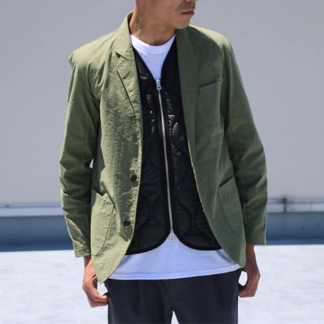 【RE PRICE / 価格改定】[AUD2722] Upscape Audience ヴィンテージナイロンオックス 2Bテーラードジャケット