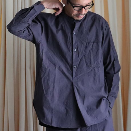 馬布ヴィンテージフィニッシュバンドカラースリーピングシャツ【MADE IN JAPAN】『日本製』/ Upscape Audience [AUD6263]