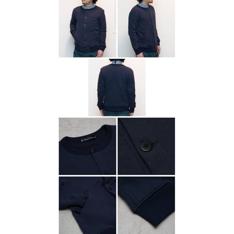 【RE PRICE/価格改定】[AUD2658] Upscape Audience ソフトエアー裏毛ノーカラーブルゾン