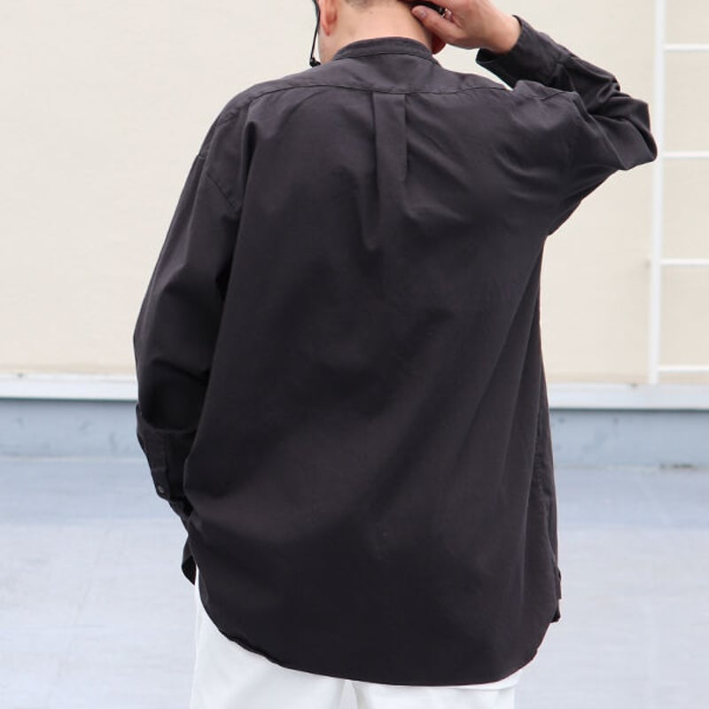 6オンス オックスフォード バンドカラー L/S ボクシーシャツ 6オンス オックスフォード バンドカラー L/S ボクシーシャツ