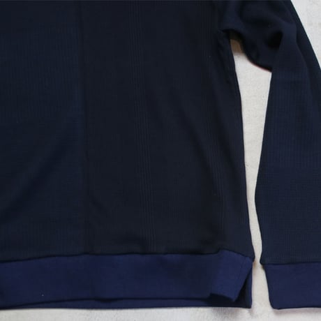 【RE PRICE/価格改定】[AUD1816] Upscape Audience BOROライク ランダムワッフル ガゼットクルーネックニット