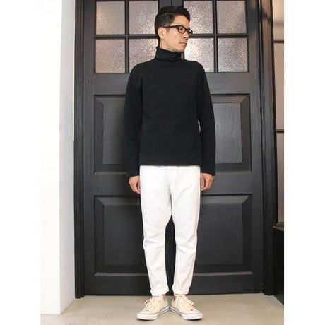 [AUD1811] Upscape Audience ケーブル裏毛タートルネック長袖スウェット