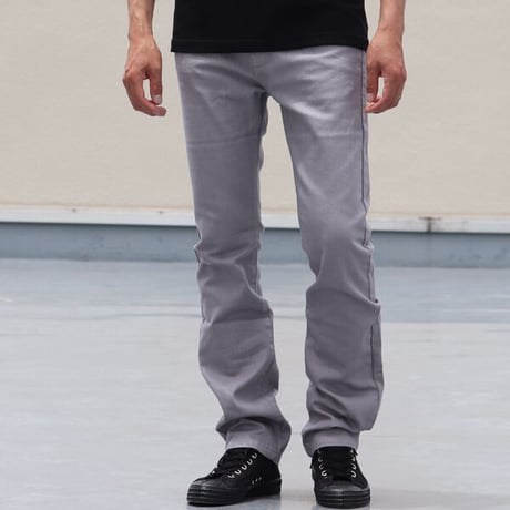 【価格改定】[AUD3303] Upscape Audience オーバーダイカラーデニムストレートタイトフィットパンツ