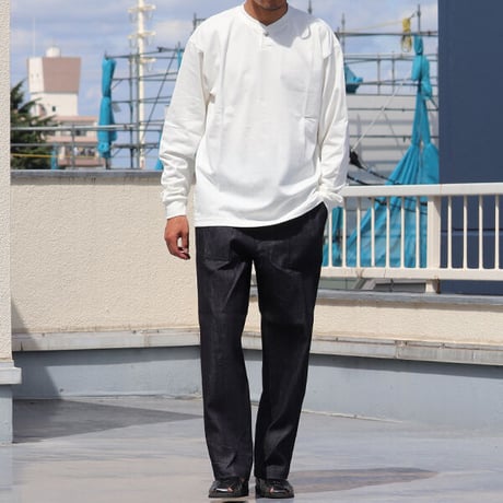 「備後」10.5oz セルヴィッチ 青耳ストレッチデニム US ARMY イージー ベイカーパンツ【MADE IN JAPAN】『日本製』/ Upscape Audience [AUD3568]
