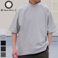 VORTEX 8オンス（MVS天竺）モックネック バルーン ハーフスリーブ Tシャツ【MADE IN JAPAN】『日本製』/ Upscape Audience [AUD6408]