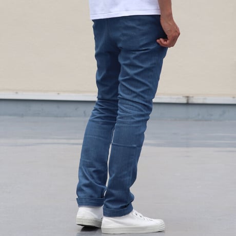 【価格改定】[AUD3302] Upscape Audience オーバーダイカラーデニムノープリーツテーパードパンツ