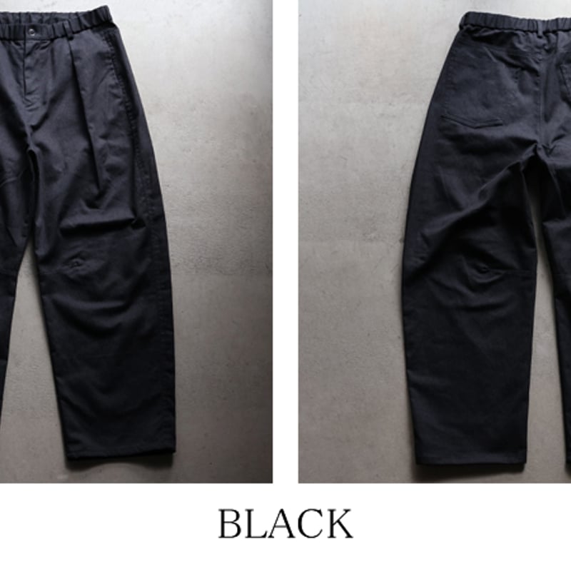 遠州」ヴィンテージツイル 1タック カーヴド イージーパンツ【MADE IN