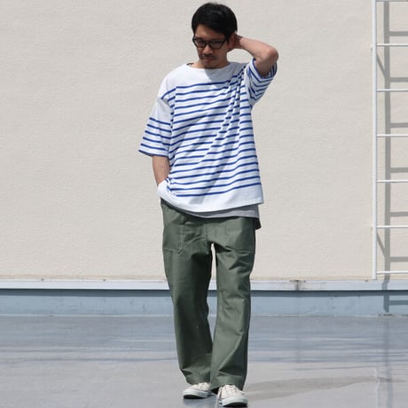 グリストーンW ヨコムラバックサテン ベイカーワイドイージーパンツ【MADE IN JAPAN】/ Upscape Audience [AUD3504]