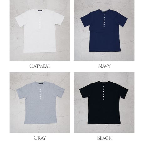 【RE PRICE/価格改定】[AUD1790] Upscape Audience 度詰ワッフルC/NヘンリーS/Sカットソー