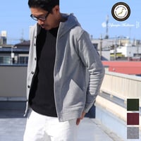 【RE PRICE / 価格改定】[AUD2427] Upscape Audience コーマ裏毛スタンドフードカーディガン