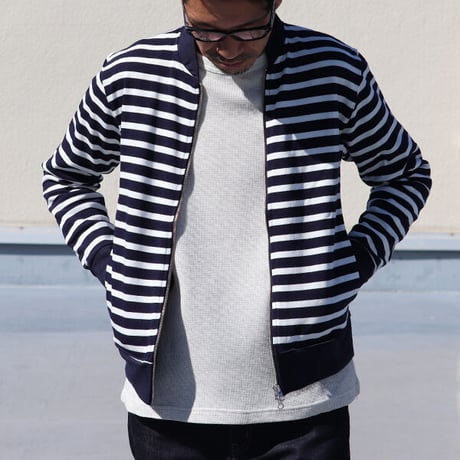 【RE PRICE/価格改定】[AUD2616] Upscape Audience BSQボーダーMA1ブルゾン