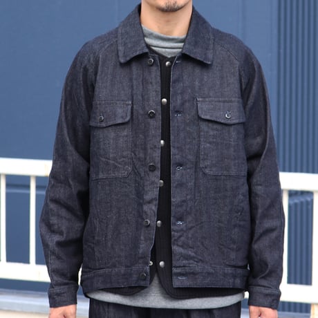 「備後」 10.5oz セルヴィッチ 青耳ストレッチデニム トラッカージャケット【MADE IN JAPAN】『日本製』【送料無料】/ Upscape Audience [AUD7218]