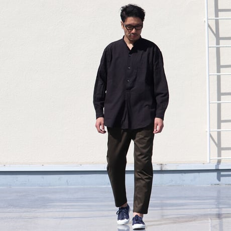 馬布ヴィンテージフィニッシュバンドカラースリーピングシャツ【MADE IN JAPAN】『日本製』/ Upscape Audience [AUD6263]