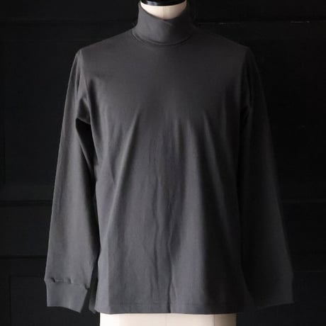 「丹後」度詰天竺（6オンス）サイドスリット テーパード タートルネック 長袖Tシャツ【MADE IN JAPAN】『日本製』/ Upscape Audience [AUD6568]