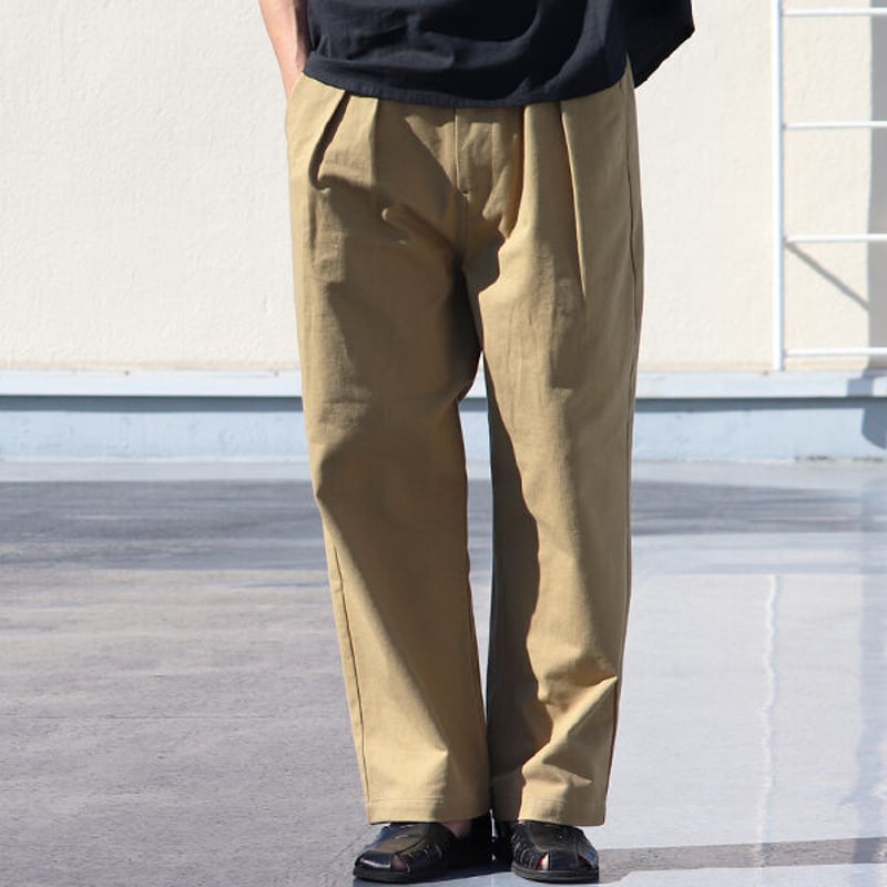 岡山」クラシック チノクロス ヴィンテージ ワッシャー M52 2タック