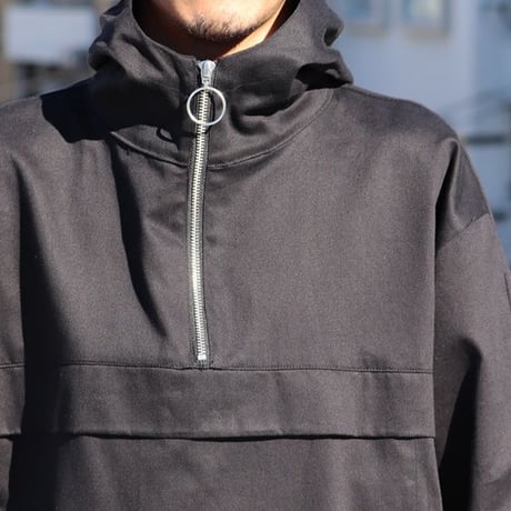 グロッシーツイル ガーデニングツールポケット アノラックハーフZIPパーカー【MADE IN JAPAN】『日本製』/ Upscape Audience [AUD7006]