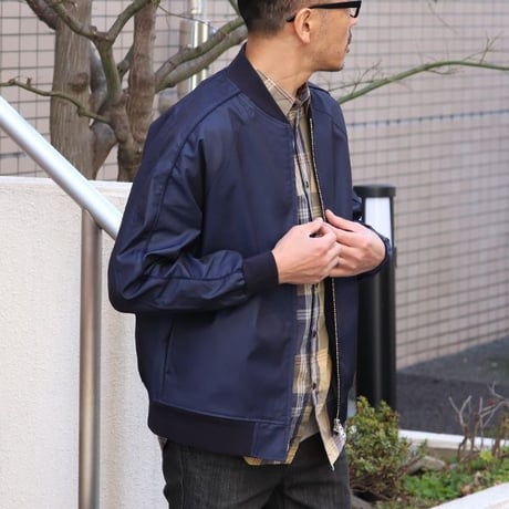 玉虫ギャバ ラグラン スカA1ブルゾン【MADE IN JAPAN】『日本製』 / Upscape Audience [AUD7017]