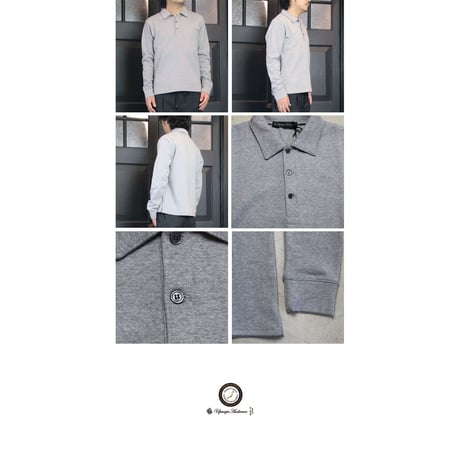 【RE PRICE/価格改定】[AUD1828] Upscape Audience ミラノリブ長袖ポロニット