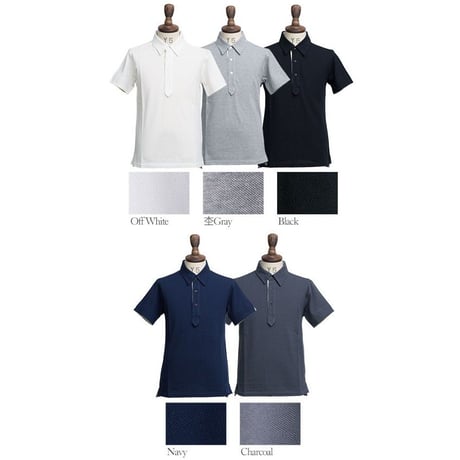 【価格改定】[AUD1498] Upscape Audience 鹿の子フラワープリント半袖ポロシャツ
