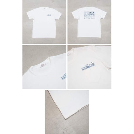 【RE PRICE / 価格改定】[AUD1771] Audience Old Snoopy "Schulz-Comic" 7.1oz米綿丸胴オールドプリントクルーネックポケットT