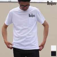 [AUD1808] Upscape Audience BEATLES ロゴ刺繍USAファブリック丸胴国産ポケットTEE