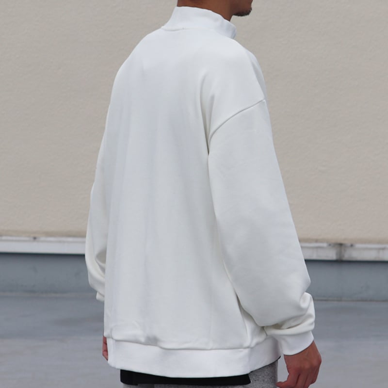 ボンバーヒート爆暖裏起毛 バルーン リブモックネック【MADE IN JAPAN