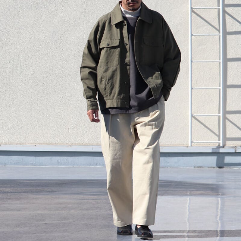 岡山」クラシック チノクロス ヴィンテージ ワッシャー M52 2タック