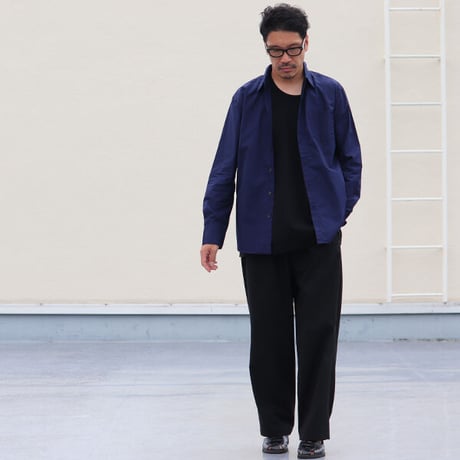 【RE PRICE/価格改定】[AUD1743] Upscape Audience スーピマTWナショナルコスチュームレギュラーカラーL/Sシャツ