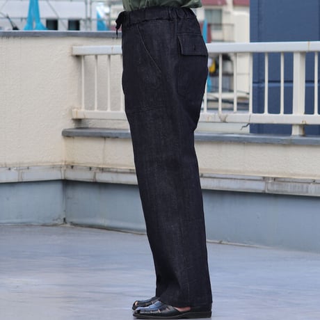 「備後」10.5oz セルヴィッチ 青耳ストレッチデニム US ARMY イージー ベイカーパンツ【MADE IN JAPAN】『日本製』/ Upscape Audience [AUD3568]