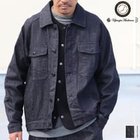 「備後」 10.5oz セルヴィッチ 青耳ストレッチデニム トラッカージャケット【MADE IN JAPAN】『日本製』【送料無料】/ Upscape Audience [AUD7218]